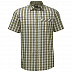 Рубашка мужская Jack Wolfskin Napo River Shirt dark moss checks