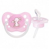 Пустышка Canpol babies Little Cutie Силиконовая Ортодонтическая 18+ мес. (23/267) pink