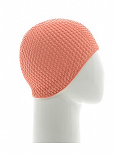 Шапочка для бассейна (плавания) женская Mad Wave Bubble pink